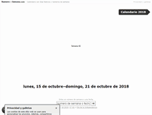 Tablet Screenshot of numerodesemana.com